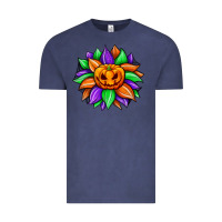 Vintage Denim sunflower halloween Vintage Tee - JahusDesignShop
