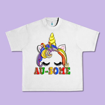 Autism Au Some  Unicorn Urban Heavy Tee Designed By Adodesignshop