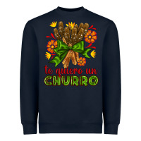 Navy Te Gueiro un churro Heavyweight Sweatshirt - AdoDesignShop