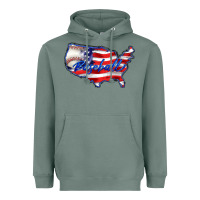 Sage usa flag baseball Heavyweight Hoodie - BarkalooDesign