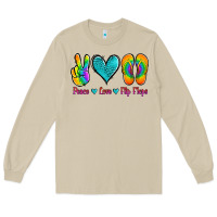 Mushroom peace love flips flops Long Sleeve Tee - Jasminsmagicworld