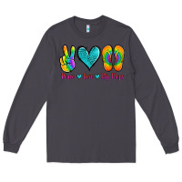 Smoke peace love flips flops Long Sleeve Tee - Jasminsmagicworld