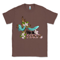 Chestnut he is risen cross Classic Tee - BarkalooDesign