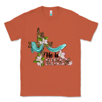 Copper he is risen cross Classic Tee - BarkalooDesign