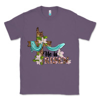 Lavender he is risen cross Classic Tee - BarkalooDesign