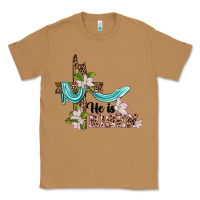 Toasted Coconut he is risen cross Classic Tee - BarkalooDesign