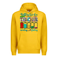 Lemon battery life of a teacher monday friday Premium Hoodie - NancyCooperArtShop