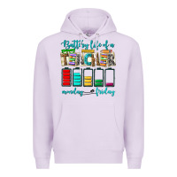 Lilac battery life of a teacher monday friday Premium Hoodie - NancyCooperArtShop