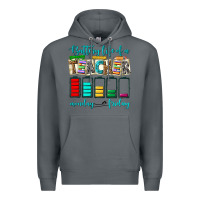 Rock battery life of a teacher monday friday Premium Hoodie - NancyCooperArtShop