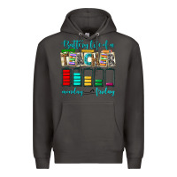 Smoke battery life of a teacher monday friday Premium Hoodie - NancyCooperArtShop