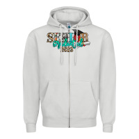 Dove Grey senior graduated 2023 Zipper Hoodie - NancyCooperArtShop