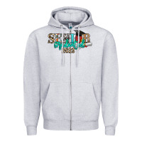 Heather Grey senior graduated 2023 Zipper Hoodie - NancyCooperArtShop