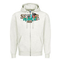 Oatmeal Heather senior graduated 2023 Zipper Hoodie - NancyCooperArtShop