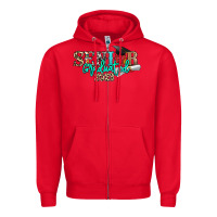 Red senior graduated 2023 Zipper Hoodie - NancyCooperArtShop
