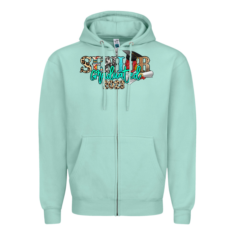 Senior Graduated 2023 Zipper Hoodie by NancyCooperArtShop | Teevron