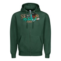 Sports Green senior graduated 2023 Zipper Hoodie - NancyCooperArtShop