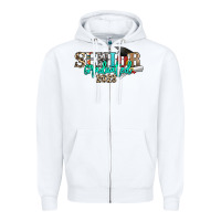 White senior graduated 2023 Zipper Hoodie - NancyCooperArtShop
