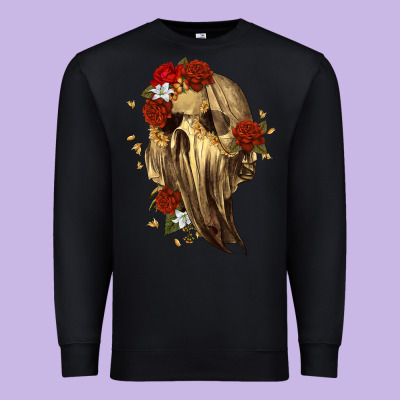 Ghost Skeleton Premium Sweatshirt Designed By Ranaportraitstore