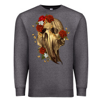 Charcoal Heather Ghost Skeleton Premium Sweatshirt - RanaPortraitStore