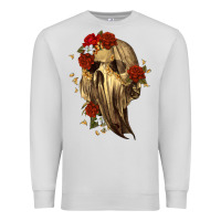 Dove Grey Ghost Skeleton Premium Sweatshirt - RanaPortraitStore