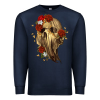 Navy Ghost Skeleton Premium Sweatshirt - RanaPortraitStore