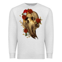 Oatmeal Heather Ghost Skeleton Premium Sweatshirt - RanaPortraitStore