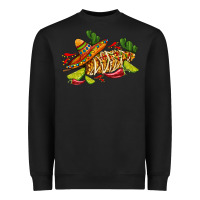 Black mexican elote corn sombrero lime and  cactus Heavyweight Sweatshirt - AdoDesignShop