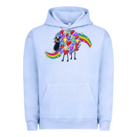 Pigment Grape Ice Rainbow sheep Urban Hoodie - CowGirlArtShop