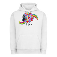 Pigment Lunar Rock Rainbow sheep Urban Hoodie - CowGirlArtShop