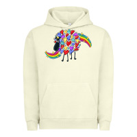Pigment Pistachio Rainbow sheep Urban Hoodie - CowGirlArtShop