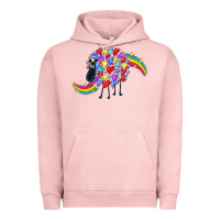 Pigment Salmon Rainbow sheep Urban Hoodie - CowGirlArtShop