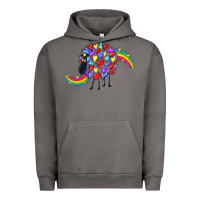 Pigment Tornado Rainbow sheep Urban Hoodie - CowGirlArtShop