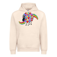 Sandshell Rainbow sheep Urban Hoodie - CowGirlArtShop