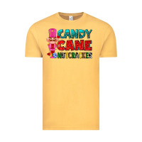 Vintage Mustard candy cane and pink nutcracker ado Vintage Tee - AdoDesignShop