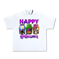 White happy halloween Urban Heavy Tee - JahusDesignShop