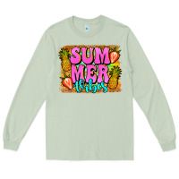 Matcha summer vibes leopard background Long Sleeve Tee - Jasminsmagicworld