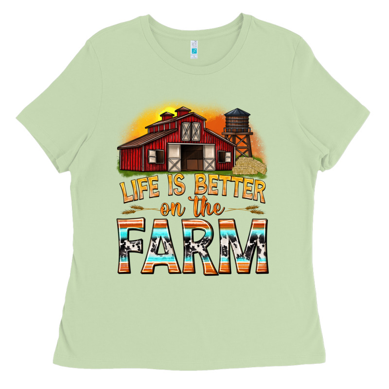 Life Is Better On The Farm With Barn Ladies Tee by texasbilliewilder | Teevron