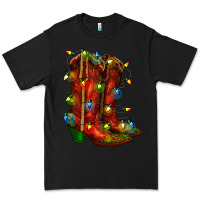 Black christmas western boots with lights Premium Tee - RanaPortraitStore