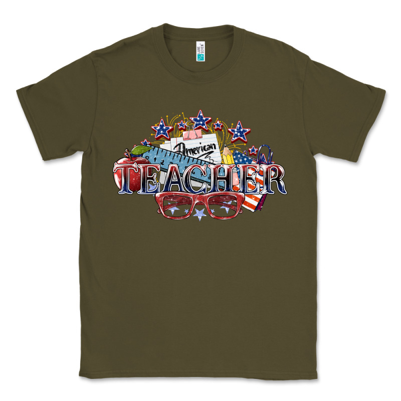 American Teacher Classic Tee by NancyCooperArtShop | Teevron