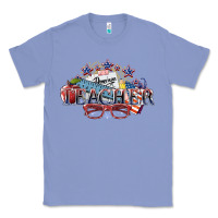 Colony Blue american teacher Classic Tee - NancyCooperArtShop