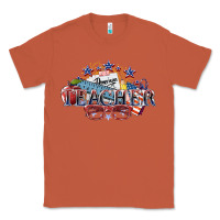 Copper american teacher Classic Tee - NancyCooperArtShop