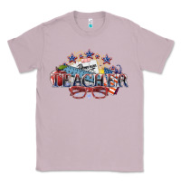 Lilac american teacher Classic Tee - NancyCooperArtShop