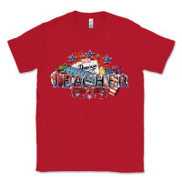 Red american teacher Classic Tee - NancyCooperArtShop