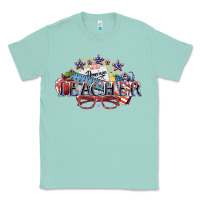 Seafoam american teacher Classic Tee - NancyCooperArtShop