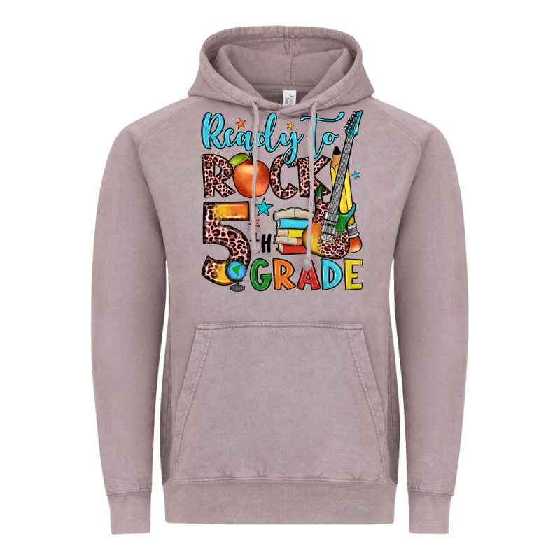 Ready To Rock 5th Grade Vintage Hoodie by JahusDesignShop | Teevron