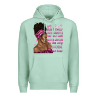 Seafoam afro woman cancer Premium Hoodie - texasbilliewilder
