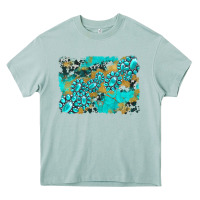 Arona gemstone cowhide glitter background Heavy Core Tee - Artiststas