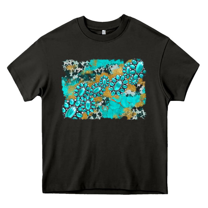 Gemstone Cowhide Glitter Background Heavy Core Tee by Artiststas | Teevron