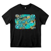 Black gemstone cowhide glitter background Heavy Core Tee - Artiststas