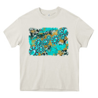 Cream gemstone cowhide glitter background Heavy Core Tee - Artiststas